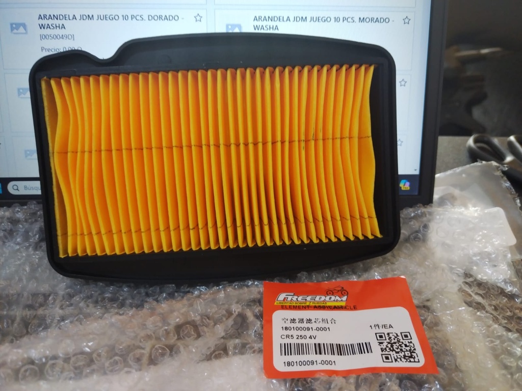 CR4 250 / CR1 / CR2 / CR5 - FILTRO DE AIRE