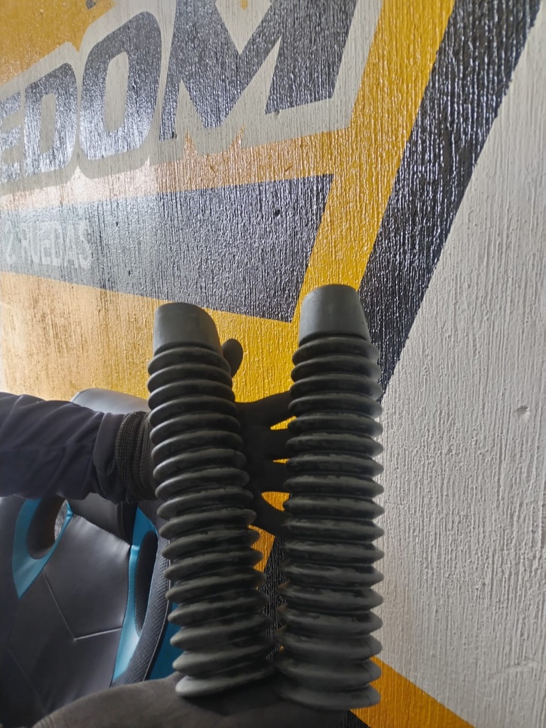 FIRE 125 / AVATAR LX 200 - GUARDAPOLVO BARRA NEGRO  - SET PARA AMBAS BARRAS