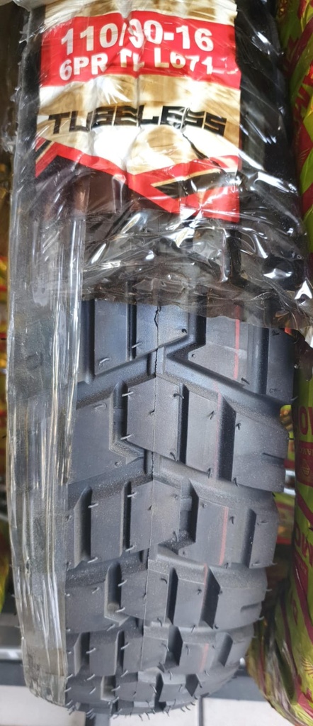 LLANTA - 110/90-16 6PR L671 TL - TOT (equivalente 4.00-4.10-4.60)
