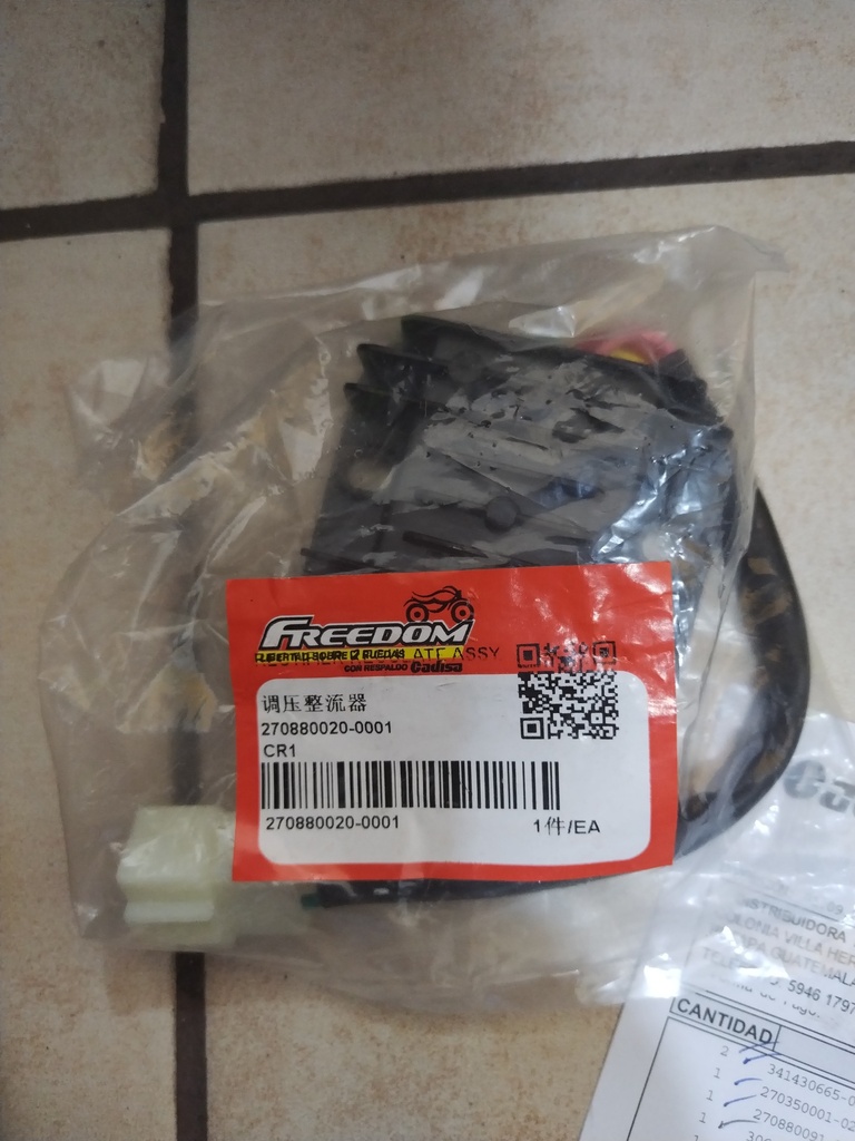 CR1/FIRE 150 / NEW FIRE 150 - REGULADOR DE CORRIENTE