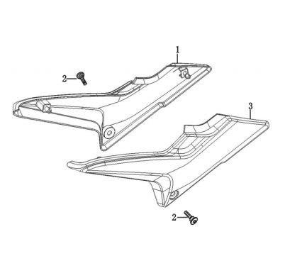 SPITZER 200 - TAPA LATERAL IZQ