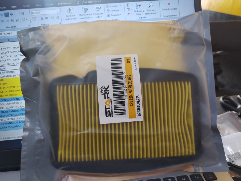 CR1 150 / CR2 - FILTRO DE AIRE